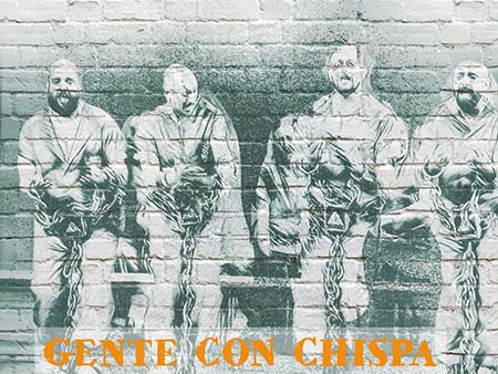 Actuación de la chirigora Gente con chispa en el Gran Teatro Falla